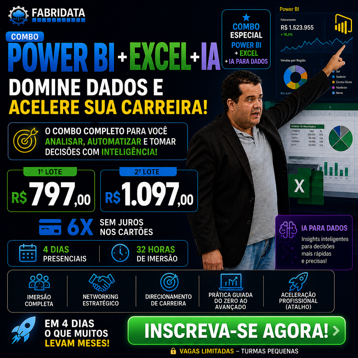 Combo Power BI e Excel Presencial